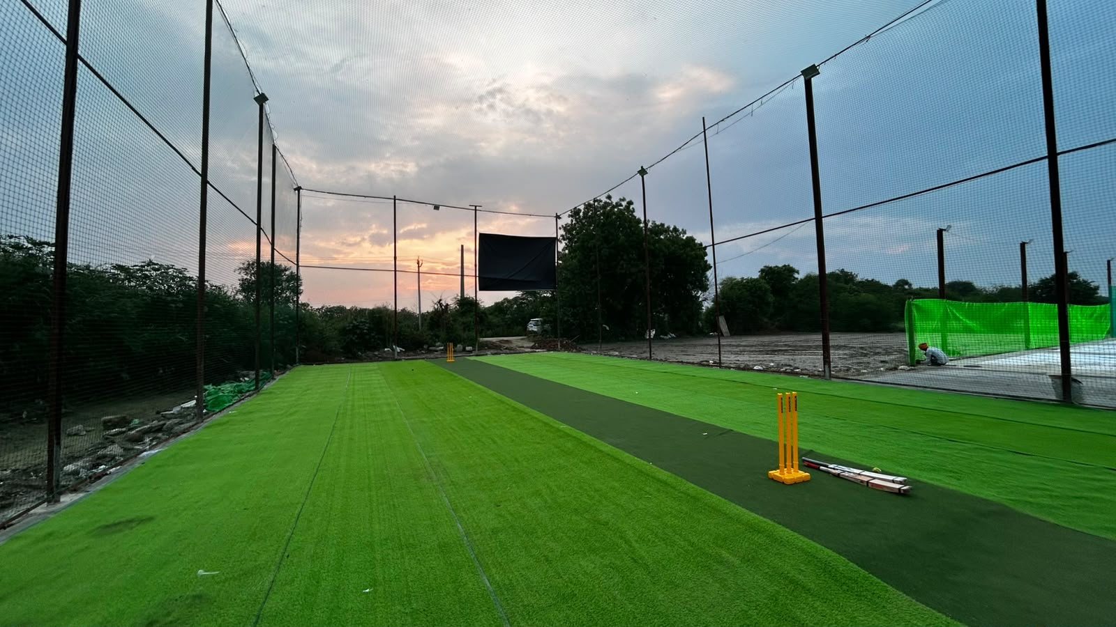 Netted Cricket Turf